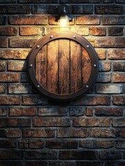 Rustic trivia sign mounted on a textured brick wall, evoking a classic pub or game night atmosphere.