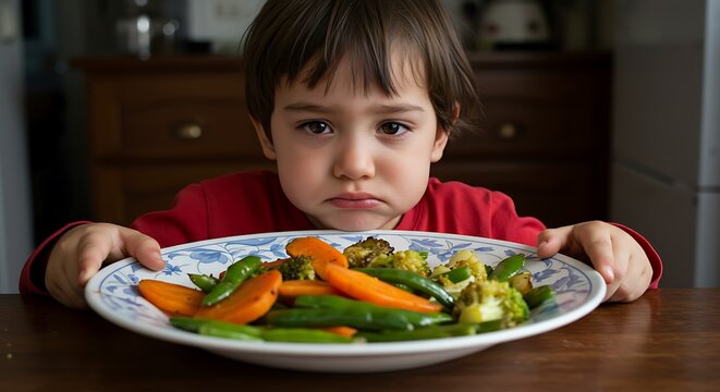 Picky Eater Toddler's Frustration with Vegetables