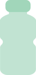Minimalist Water Bottle Vector Illustration