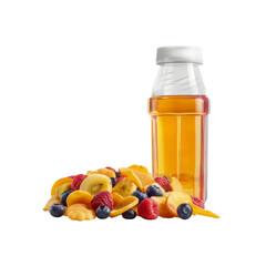 Delicious Fruit Juice with Dried Fruit Mix