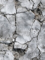 Obraz premium Seamless cracked concrete texture for architectural design and backgrounds