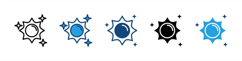 Sunlight icon sheet multiple style collection