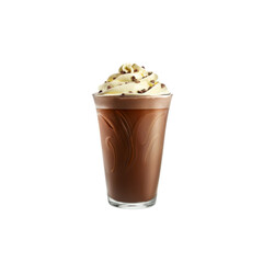 Delicious Chocolate Drink with Whipped Cream and Chocolate Shavings