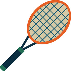 tennis racket icon on transparent background