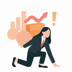 vector analogy of employee workload