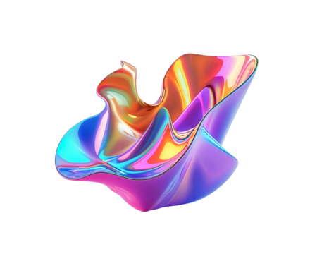 Abstract 3D-rendered floating liquid blob in blue and purple gradient tones. Features soft curves, glossy texture, and smooth lighting—perfect for modern design, branding, tech visuals, UI backgrounds