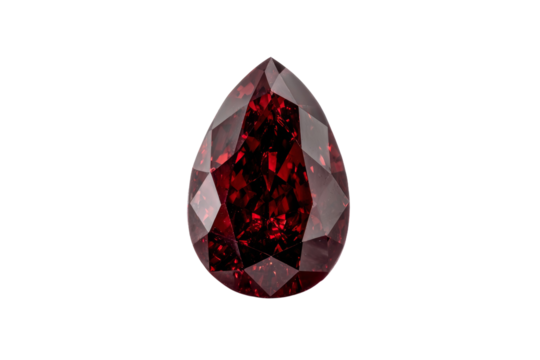A red diamond with a diamond shape