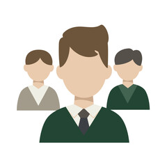 Group of abstract businessmen symbolizing corporate governance and ESG leadership