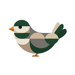 Stylized geometric bird symbolizing environmental harmony and ESG values
