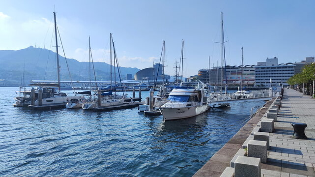 Nagasaki, Japan - May 12, 2025. Nagasaki Port