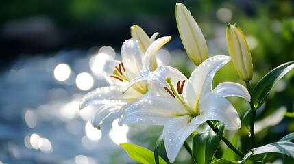 Obraz premium spring flowers in the garden