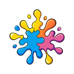 ink splashes forming ripple like patterns vector art