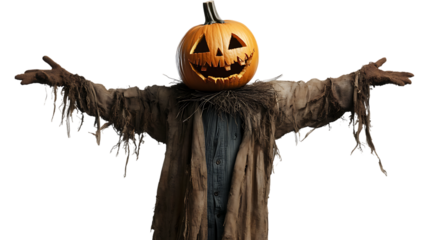 halloween pumpkin and skull