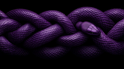 Obraz premium Vibrant purple snake blending into a textured background showcasing its unique patterns and colors