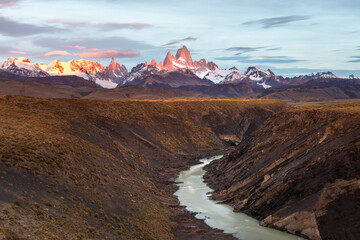 Sunrise in the mountains
