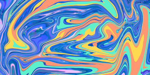 Abstract colorful neon retro backdrop, lines in blue, purple and green colors, Dynamic motion, neon background. 
