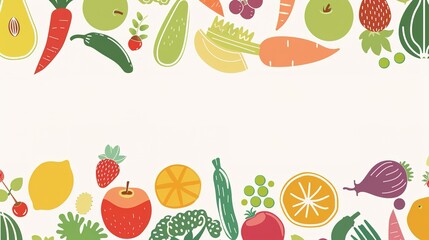 Juicy Fantasia: Playful Fruit Cartoon Backgrounds – Grinning Watermelon Slices, Winking Strawberry Characters, Dancing Pineapple Tropics, and Colorful Fruit Parades in Bold