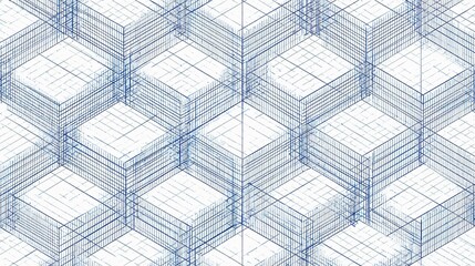 Obraz premium Isometric Grid Pattern in Vector Format for Design Projects
