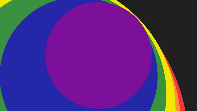 Circle Pride Rainbow Horizontal Transitions 2 MOGRT 421