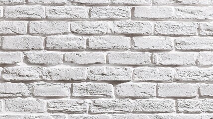 Fototapeta premium Minimalist White Brick Texture for Stylish Backdrop Design