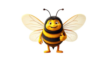 Happy Bee Cartoon