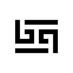 Obraz premium Letter BA creative monogram logo