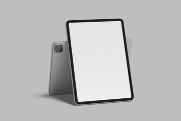 tablet screen realistic blank mockup