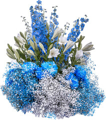 bouquet of flowers isolated on white