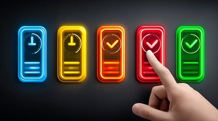 Neon Touch: Progress & Completion