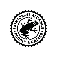 RAINFOREST ALLIANCE VECTOR ICON LOGO SYMBOL