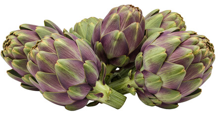 artichokes isolated on transparent background