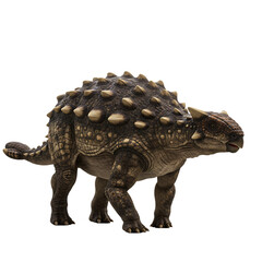Ancient Spiked Dinosaur Ankylosaurus Rendered on Transparent Background


