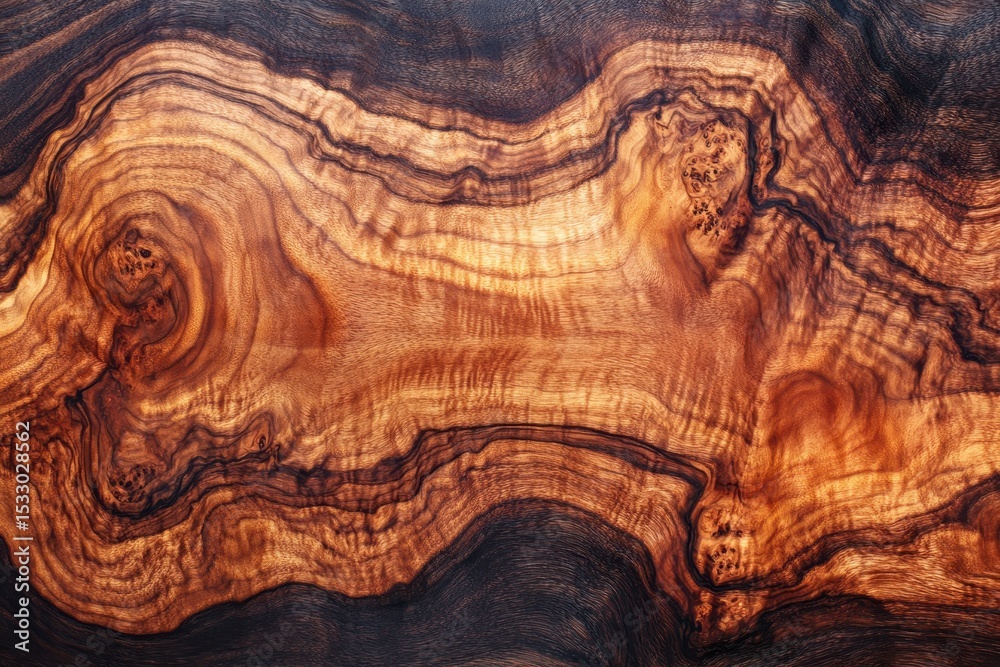 Poster unique wooden surface showcasing intricate patterns and textures from natural wood grain at a close-