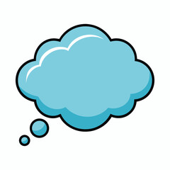 Thought bubble outline (cloud-shaped)