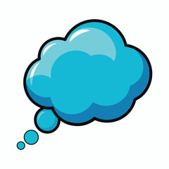 Thought bubble outline (cloud-shaped)