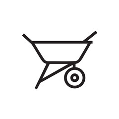 Modern wheelbarrow design for construction and gardening use
