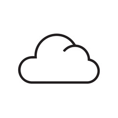 Fototapeta premium Simple cloud design for creative projects and digital applications