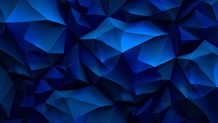 Fototapeta premium Captivating Blue Geometric Shapes Digital Art Modern Abstract Design