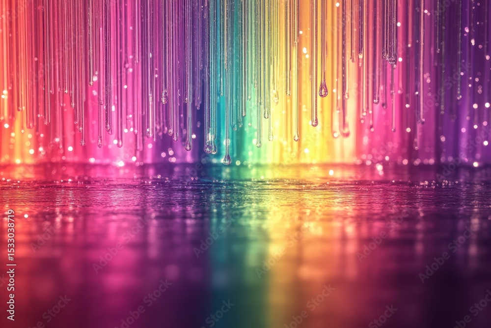 Aufkleber colorful cosmic dust and galactic particles create a captivating backdrop with vibrant hues of yello
