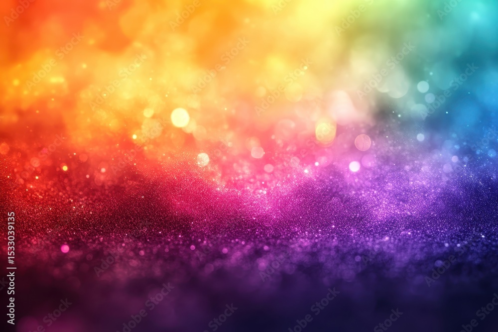 Aufkleber colorful cosmic dust and galactic particles create a captivating backdrop with vibrant hues of yello