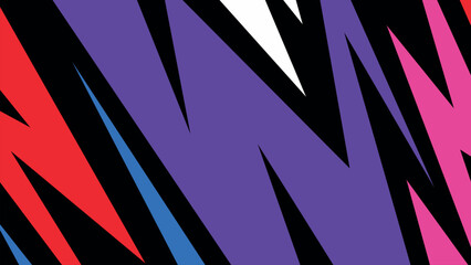 Red and teal spiked background