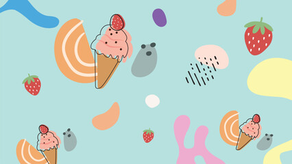 Citrus Popsicle Summer Background