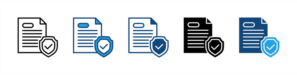 Insurance icon sheet multiple style collection