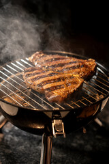 Carne en asador pequeño