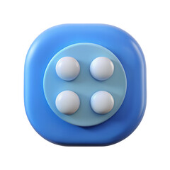 3d calculator on a transparent backround