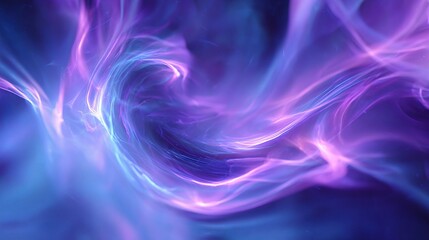 Fototapeta premium Captivating Swirls of Blue and Purple Light in Ethereal Design