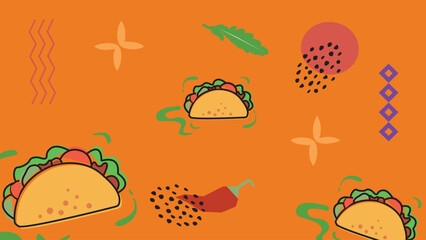 Spicy Taco Fiesta Background