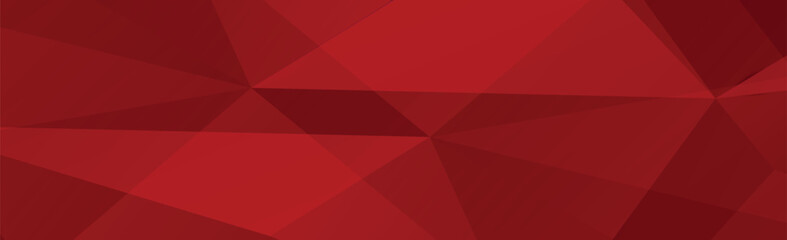Fototapeta premium Volumetric lines on a red background - panoramic Vector background