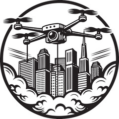 Vintage cityscape vector illustration collection for urban design