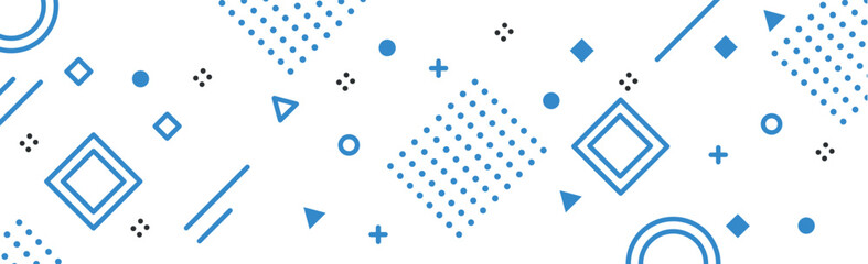 Abstract background with different geometric shapes - Vector illustration